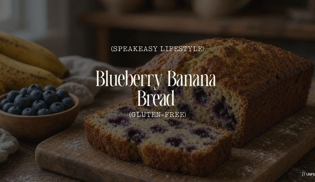 Moist Gluten Free Banana Bread with Blueberries